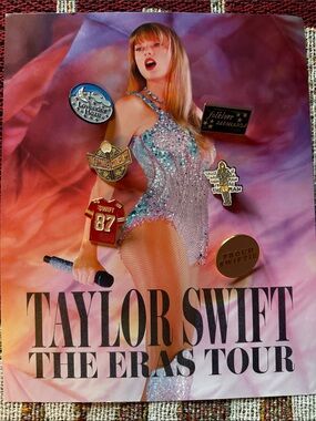 Taylor Swift Poster Pin Swiftie Gift Bundle Collection The Man folklore evermore